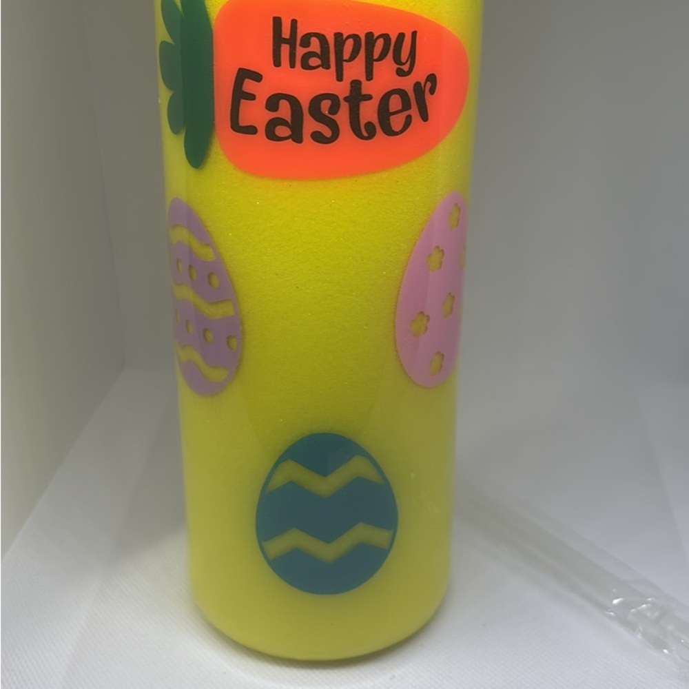 Happy Easter Yellow Party Stainless Steel Tumbler